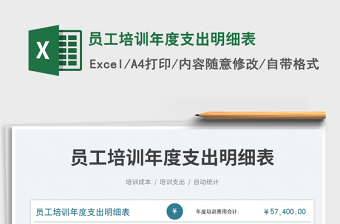 2023員工培訓(xùn)年度支出明細(xì)表免費(fèi)下載