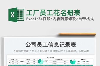 工廠員工花名冊(cè)表免費(fèi)下載