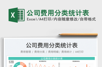 2023公司費用分類統(tǒng)計表免費下載