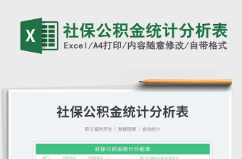社保公積金統(tǒng)計(jì)分析表免費(fèi)下載