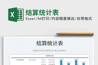 結(jié)算統(tǒng)計表免費下載