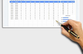 學(xué)生成績統(tǒng)計(jì)表免費(fèi)下載