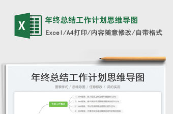 年終總結工作計劃思維導圖免費下載