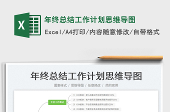年终总结工作计划思维导图免费下载