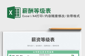 薪酬等級表免費下載