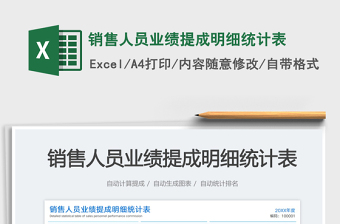 2023銷售人員業(yè)績(jī)提成明細(xì)統(tǒng)計(jì)表免費(fèi)下載