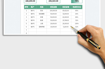 攢錢進(jìn)度表免費(fèi)下載