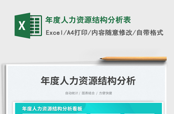 年度人力資源結(jié)構(gòu)分析表免費(fèi)下載