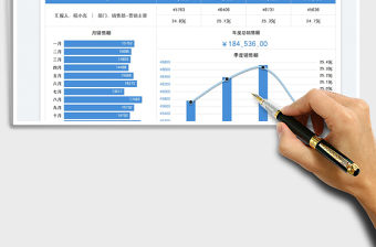 銷售額收入明細數據表免費下載