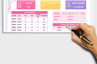 護(hù)膚品行業(yè)銷售數(shù)據(jù)用戶分析報(bào)表（季度）免費(fèi)下載