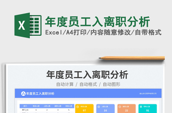 年度員工入離職分析免費下載