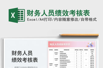 2023財務人員績效考核表免費下載