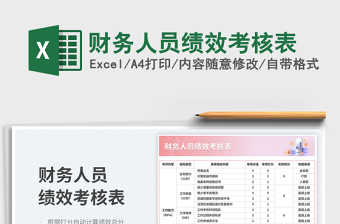 2023財(cái)務(wù)人員績效考核表免費(fèi)下載