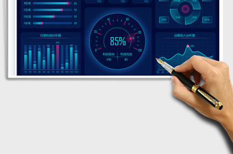 年度財務報表-可視化數據看板免費下載