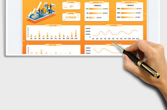項目年度動態銷售數據可視化報表免費下載