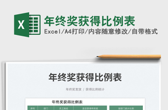 年終獎獲得比例表免費下載