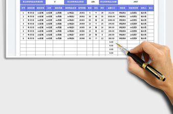 2023圣誕裝扮物品采購(gòu)登記表免費(fèi)下載