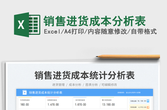 銷售進貨成本分析表免費下載