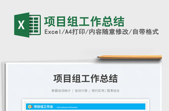 項目組工作總結免費下載