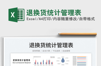 2023退換貨統(tǒng)計管理表免費下載