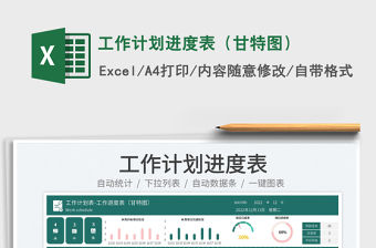 工作計劃進度表（甘特圖）免費下載