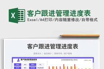 2023客戶跟進管理進度表免費下載
