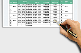 2023小區(qū)安全巡視服務(wù)登記表免費下載