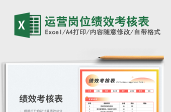 运营岗位绩效考核表免费下载