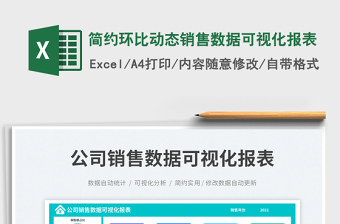 簡約環(huán)比動(dòng)態(tài)銷售數(shù)據(jù)可視化報(bào)表免費(fèi)下載