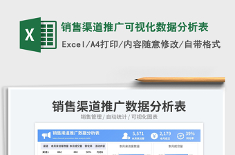 2023銷售渠道推廣可視化數(shù)據(jù)分析表免費(fèi)下載