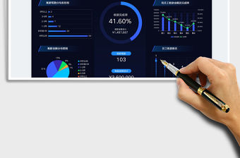 2023賬款收款管理數據分析看板免費下載