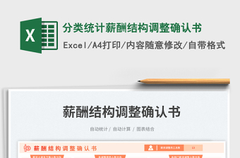 分類統(tǒng)計(jì)薪酬結(jié)構(gòu)調(diào)整確認(rèn)書免費(fèi)下載