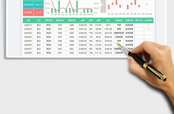 2023進(jìn)項(xiàng)銷項(xiàng)發(fā)票登記表免費(fèi)下載
