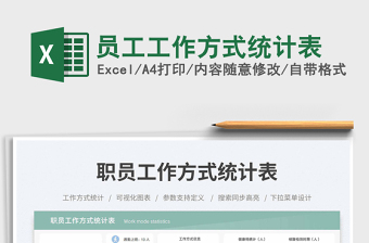 員工工作方式統(tǒng)計表免費(fèi)下載
