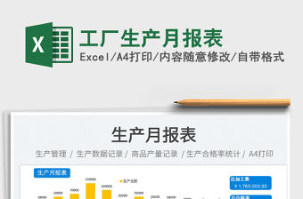 工廠生產月報表免費下載