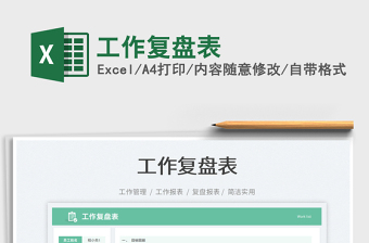 工作復盤表免費下載