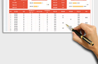 臨時工計時工資表免費下載