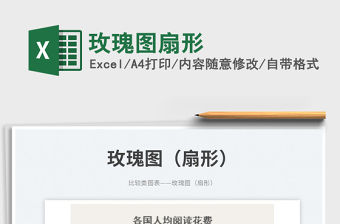 玫瑰圖扇形免費下載