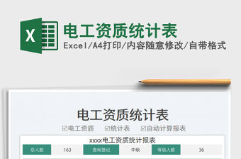 電工資質統計表免費下載