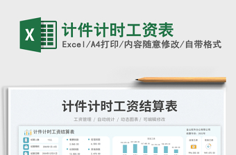 計(jì)件計(jì)時(shí)工資表免費(fèi)下載