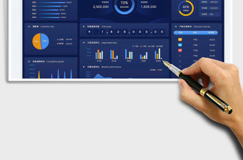 年度銷售數(shù)據(jù)可視化大屏免費(fèi)下載