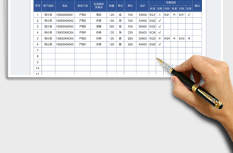 客戶(hù)溝通進(jìn)展管理表自動(dòng)統(tǒng)計(jì)訂單情況免費(fèi)下載