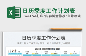 2023日歷季度工作計(jì)劃表免費(fèi)下載