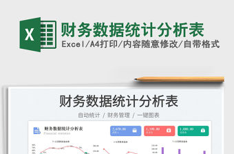 財務數據統計分析表免費下載