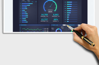 銷售分析可視化數(shù)據(jù)看板-動態(tài)報(bào)表免費(fèi)下載