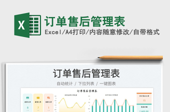 訂單售后管理表免費下載