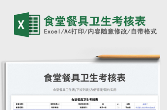 2023食堂餐具衛(wèi)生考核表免費(fèi)下載