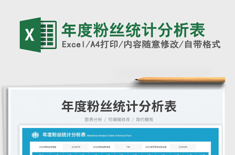年度粉絲統(tǒng)計(jì)分析表免費(fèi)下載