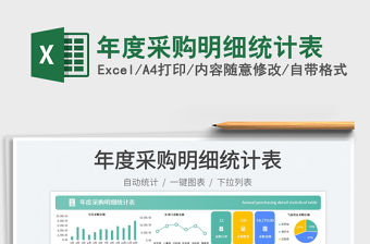 2023年度采購明細統計表免費下載