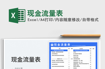 現(xiàn)金流量表免費下載